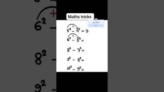 Difference of two squares #maths #love #tricks #viral #easy #shorts #shortsfeed #youtubeshorts
