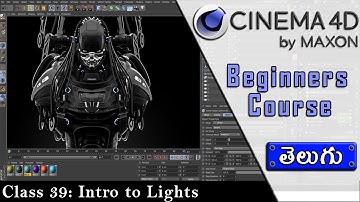 Introduction to Lights in Cinema4D [ TELUGU ] || C4d Tutorials for Beginners