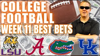 PRIME TIME SEC Football Picks! LSU vs Alabama | Florida vs Kentucky | BEST CFB Week 11 Bets
