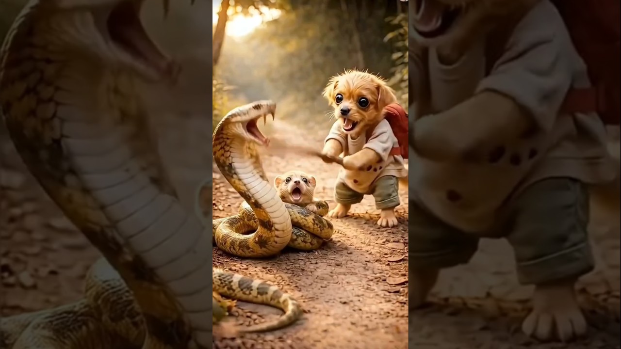 Snake vs Puppy 😱 | Emotional Dog Cartoon 🐶 