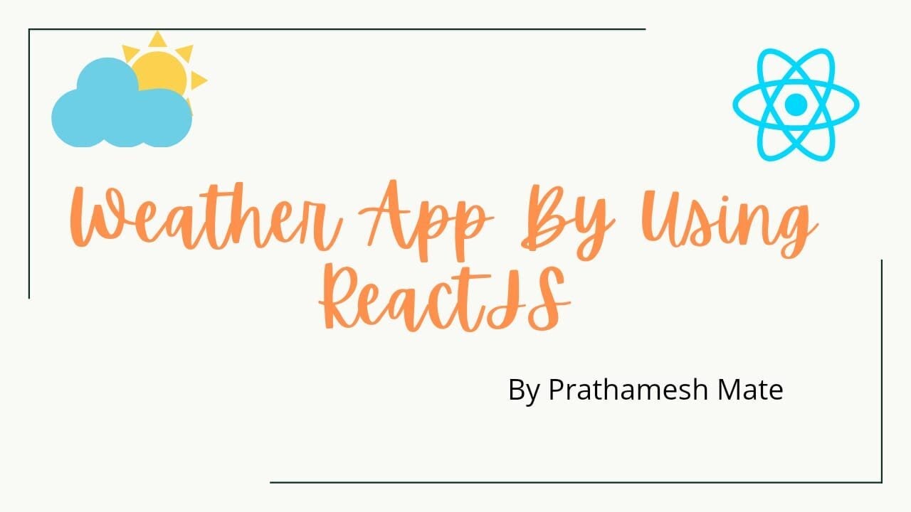 Weather App By Using ReactJS || React Hooks || Fetch API - YouTube