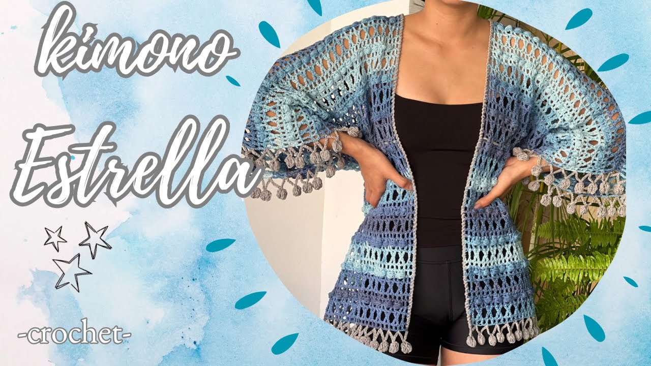 Cómo tejer un suéter calado/kimono -a crochet-