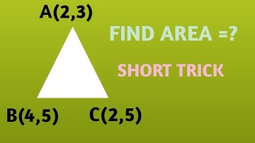 Area of Triangle with Three Vertices | Triangle Three vertices wale sawal | Riansh Coaching classes