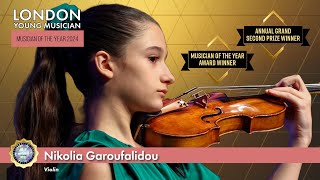 Nikolia Garoufalidou (artist grand 2nd prize) – London Young Musician of the Year 2024