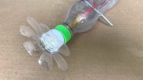 Cách làm quạt mát từ chai nhựa cực đơn giản, không phải dùng đến keo nến. How to make fan
