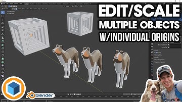 Edit/Scale/Extrude MULTIPLE OBJECTS with Individual Origins in Blender!