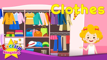 Clothes - clothing - Kids vocabulary - Learn English for kids - English educational video