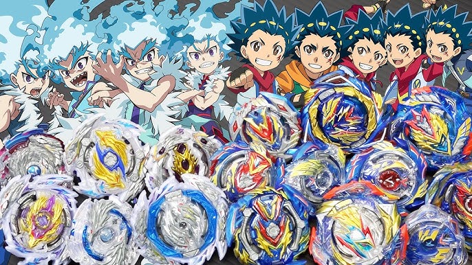 ALL DEFENSE TYPE BEYBLADES Season 1-7 Epic Battle in ANIME STADIUM!