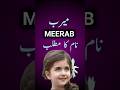 Meerab Name Meaning In Urdu | Meerab Naam Ka Matlab | #shorts #shortsvideo #shortsfeed