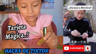 Tarjeta  Visa puede levitar? / Hacks de TikTok