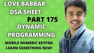 Mobile numeric keypad problem | Dynamic programming | Love Babbar DSA sheet | GFG