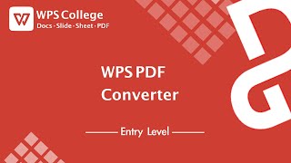 [WPS Office] PDF 1.3:  WPS Office PDF Converter 2019 [Tutorial]