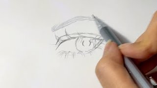 تعلم رسم عين انمي بسهولة| تعلم الرسم