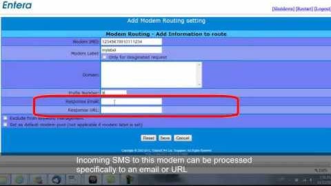 sendQuick Admin   Configure Modem Routing 2