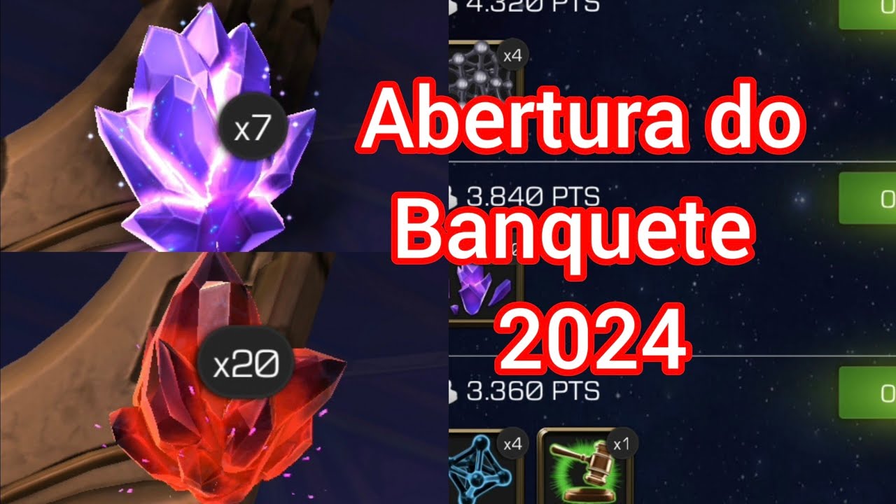 Mega abertura dos cristais do Banquete e chuva de 7 estrelas com Titã