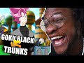 Trunks vs Goku Black EPIC RAP BATTLE! (DBS Parody) REACTION