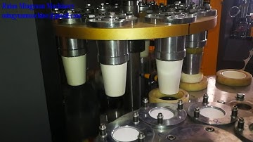 Open Cam model paper cup machine running 7oz for Hungary client speed 65pcs each min