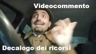 Decalogo dei ... RICORSI AMMINISTRATIVI (28/01/2020)