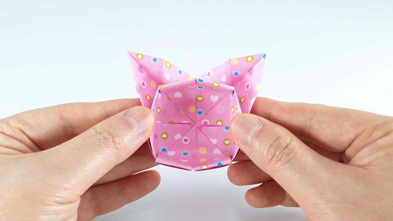 종이접기 캣박스 origami cat box YouTube