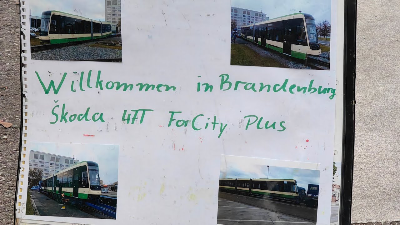 Gebrauchte Möbel In Brandenburg An Der Havel Ankunft der neuen Škoda Straßenbahn in Brandenburg an der Havel - YouTube