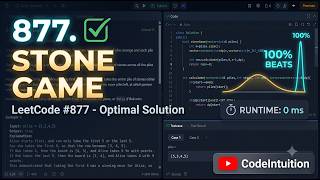 Stone Game - LeetCode 877 | Game Theory + DP Explained (C++)