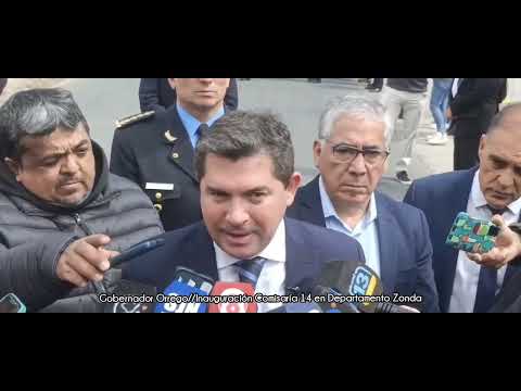 EL GOBERNADOR ORREGO PUSO EN MARCHA LA REFUNCIONALIZADA COMISARÍA 14 DE ZONDA Y ANUNCIÓ MOVILIDADES