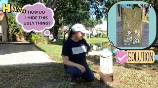 How to cover up ugly electric, cable, meter and utility boxes in your yard!