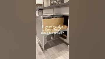 How to Install a Rev-a-Shelf Trash Bin Drawer   #diywoodworking #diy #ladieswhodiy