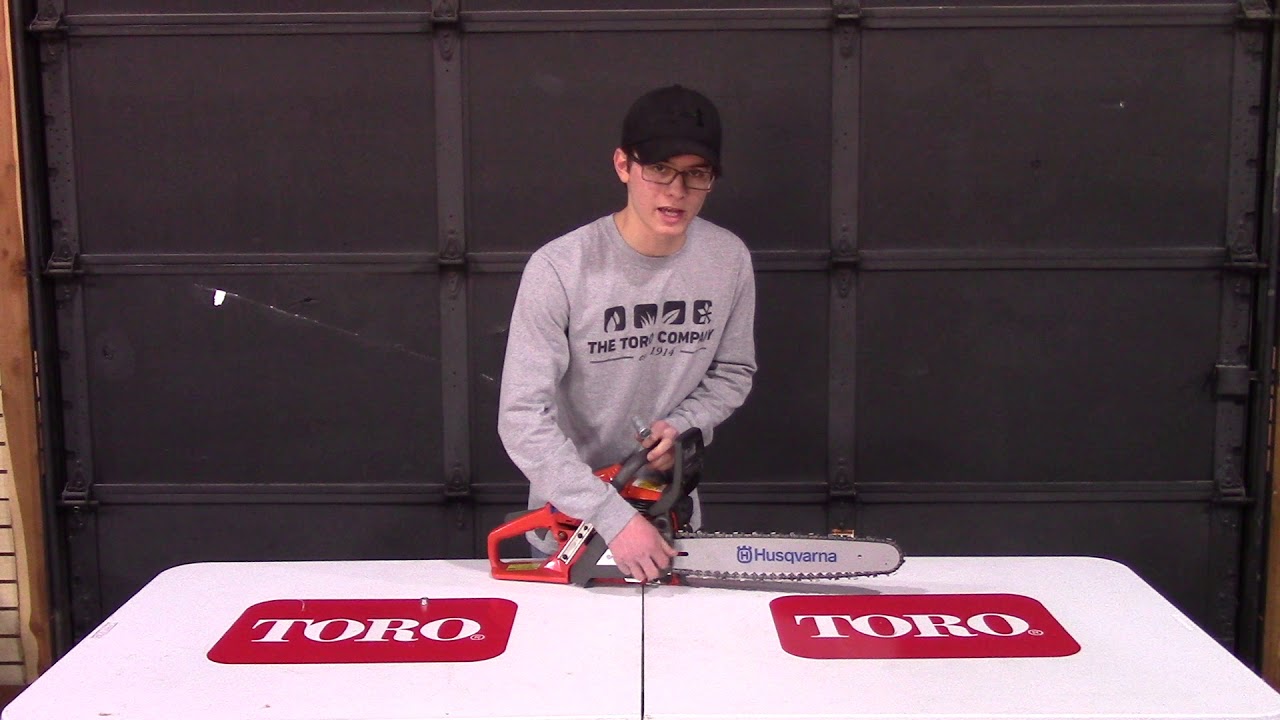 How To Remove And Install A Chainsaw Chain YouTube