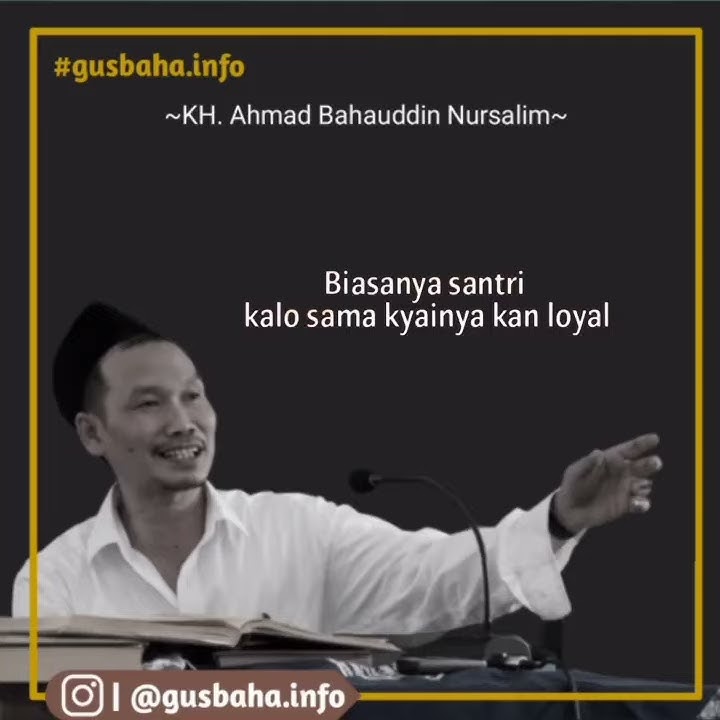 Status Wa Gus Baha - Dermawan Miskin dan Kaya