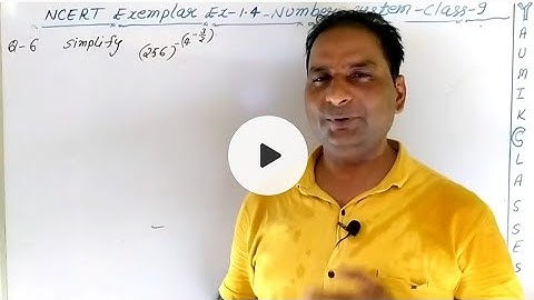 Class-9 NCERT Exemplar Ex-1.4 Q6 Maths || Number System