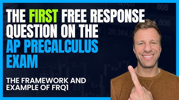 What FRQ #1 on the AP Precalculus Exam Will Look Like