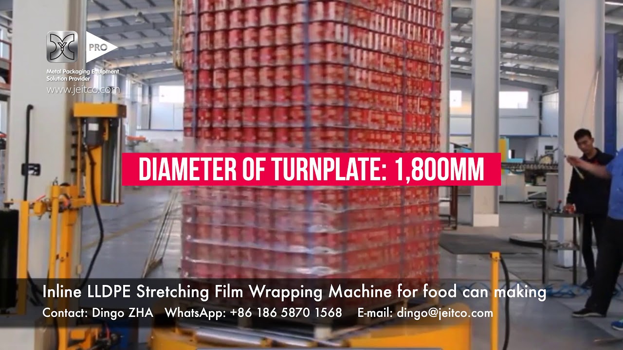 Inline Wrapper INLINE WRAPPER FOR FOOD CAN MAKING #CANMAKING #FOODCANLINE #在线缠膜机 - YouTube
