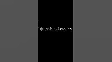 سورة ق ✨دقة عالية 4K الآيات {10-14}/ القارئ: عبد العزيز سحيم ✨ #كرومات  خلفية سوداء🆓