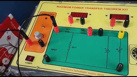 MAXIMUM POWER TRANSFER THEOREM , VTU ELECTRICAL ENGINEERING LAB EXPERIMENT