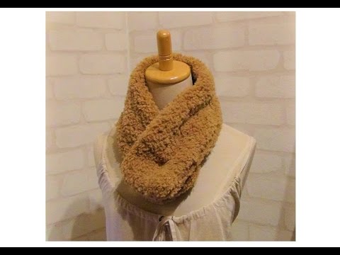 Diy簡単 ふわふわマフラー スナップボタン編 Fur Boa Scarf ネックウォーマー Youtube