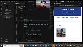 MEMBUAT BIODATA DI VSCODE