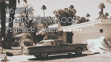 96 BPM drum loop – Reggae Groove | 10 Minutes Rhythm Practice