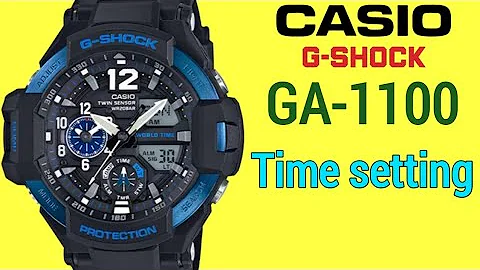 How to set time on Casio G-Shock GA-1100