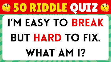 50 Tricky Riddles Only GENIUSES Can Solve