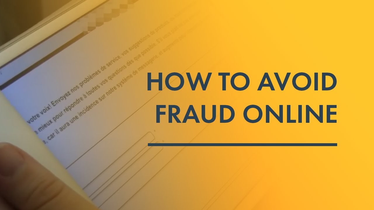 How to avoid fraud online - ECC-Net alert