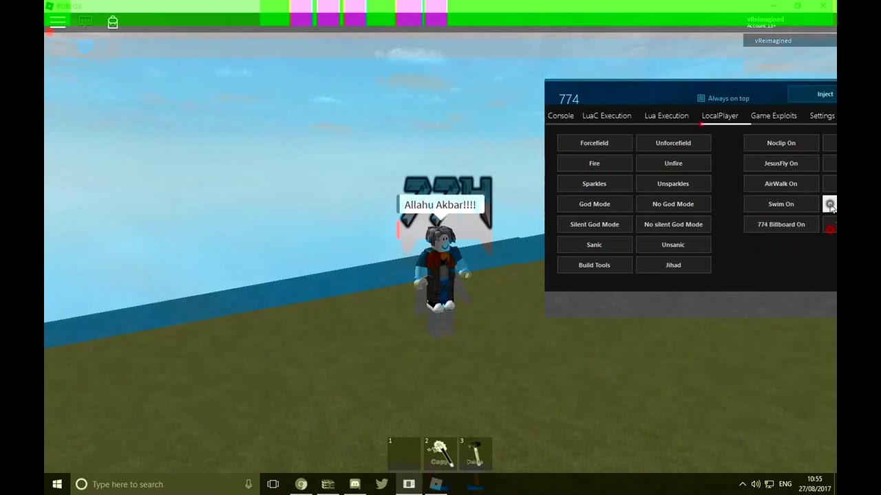 Omfg Insane Roblox Hack Exploit 774 Insane Lvl 7 Script Executor Not Clickbait Youtube - 774 roblox hack discord