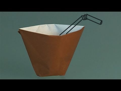 Comment Faire Un Gobelet En Papier, Origami - Youtube