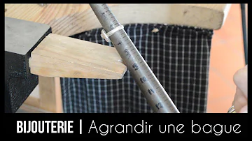 Comment agrandir une bague en argent ?