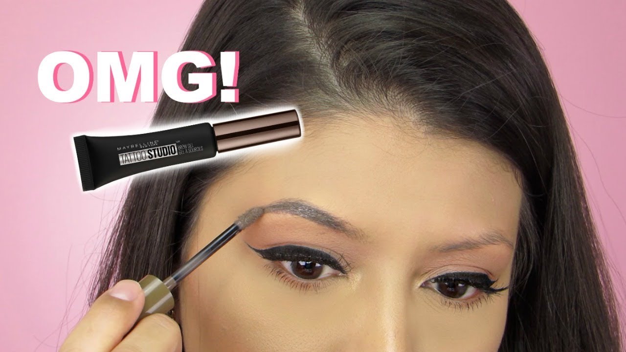 OMG!!! New Maybelline Tattoo Studio Brow Gel | Review - YouTube