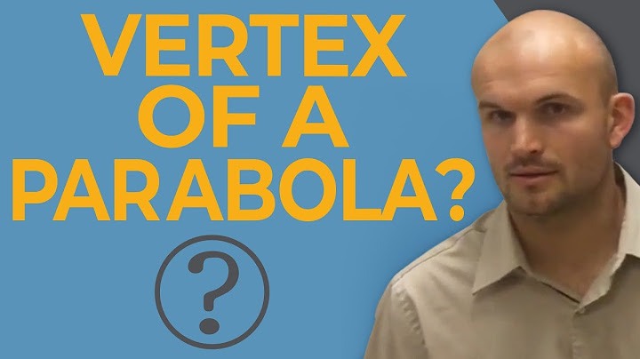 How to determine the vertex of a parabola