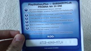 PlayStationPlus Darmowy KOD Uwaga