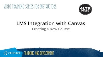 4LTR Press Online: Creating a New Course in Canvas