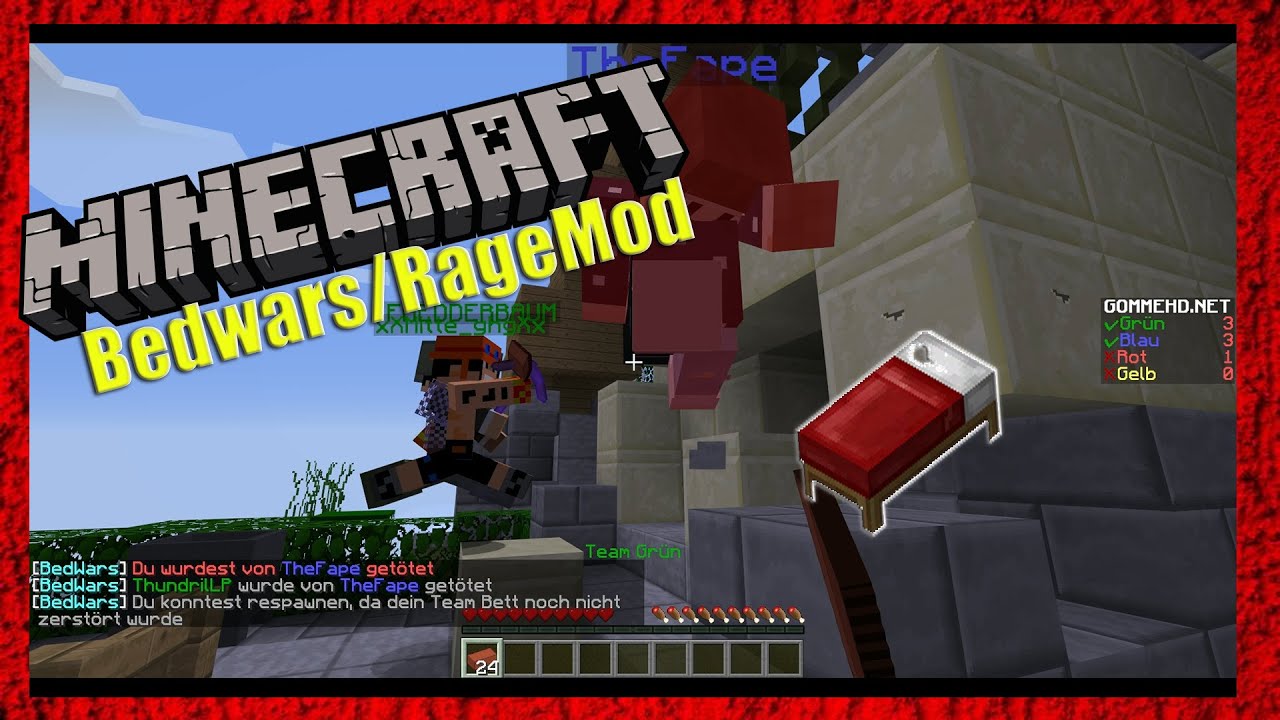 Bedwars/RageMode/#1 mit FREDDERBAUM und |ThundrilLP