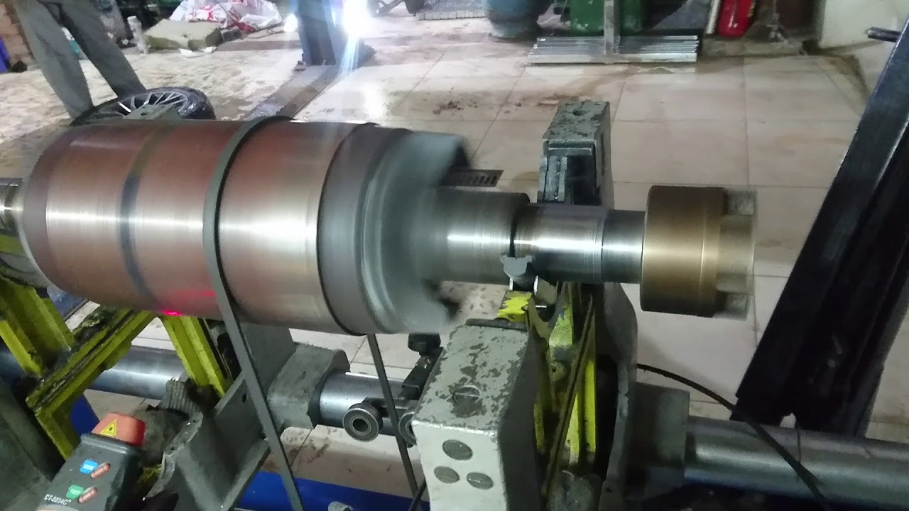 Балансировка ротора эл.двигателя - YouTube